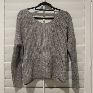 Dreamers Knit Twist Back Sweater